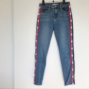 Levi’s side stripe logo jeans